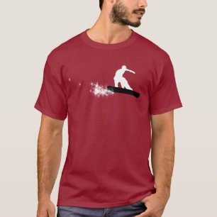 Camiseta snowboard. simple