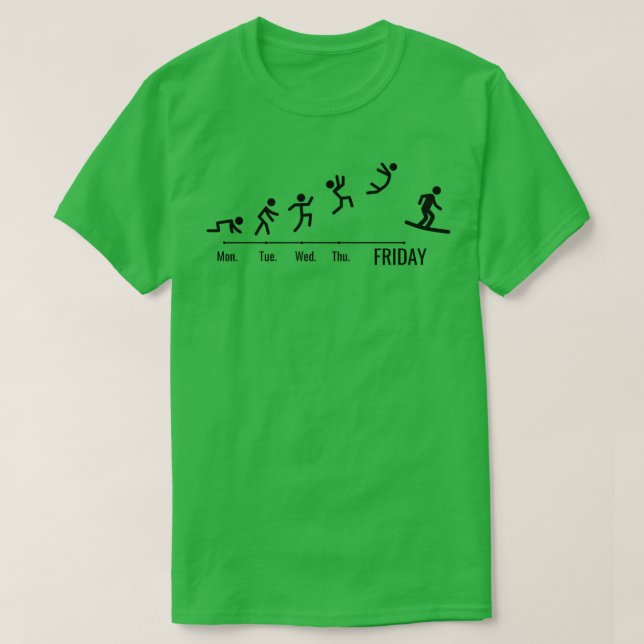Camiseta Snowboard Snowboard Fin de semana Snowboard Snowbo (Diseño del anverso)