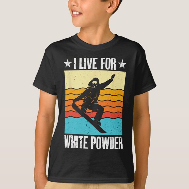 Camiseta Snowboard Snowboard Juego De Snowboard Que Vivo Pa (Anverso)