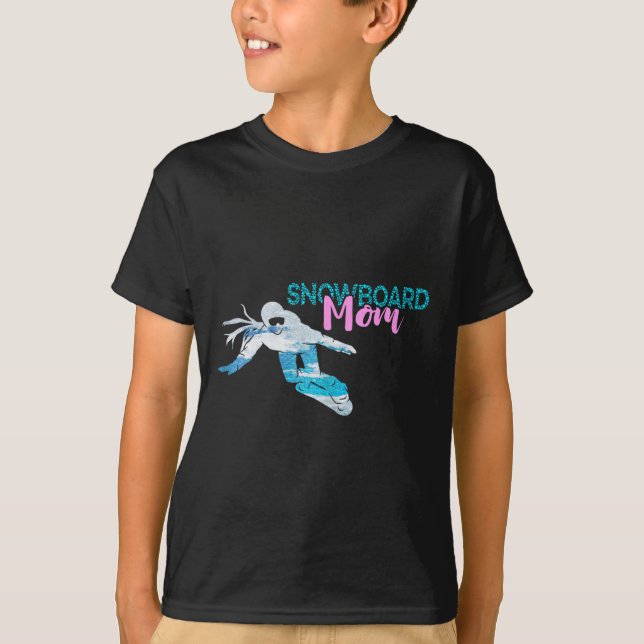 Camiseta Snowboard Snowboard Mamá Crown Snowboard Snowboard (Anverso)