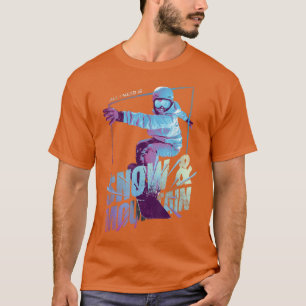 Camiseta Snowboard Snowboard Mountain Graphic804