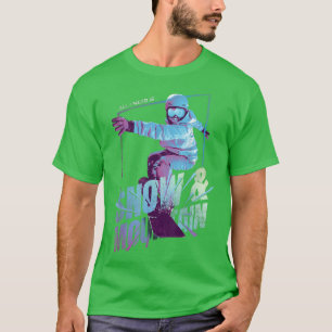 Camiseta Snowboard Snowboard Mountain Graphic 803