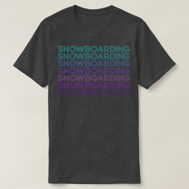 Camiseta Snowboard Snowboard Snowboard Snowboarder Retro (Diseño del anverso)