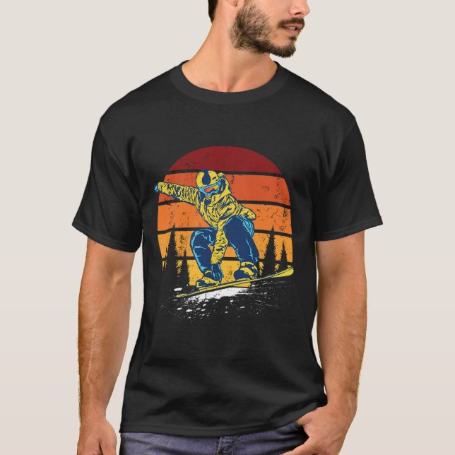 Camiseta Snowboard Snowboard Snowboard Snowboarder Vintage  (Anverso)