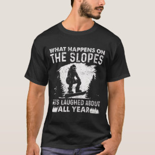 Camiseta Snowboard Snowboard Vintage Lo Que Pasa En El