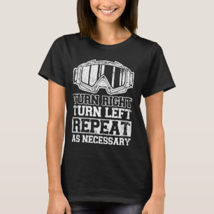 Camiseta Snowboard Snowboard Vintage Retro Girar a la derec