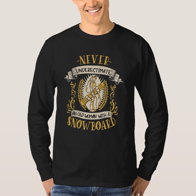 Camiseta Snowboard Snowboarder   saying snowboarding (Anverso)
