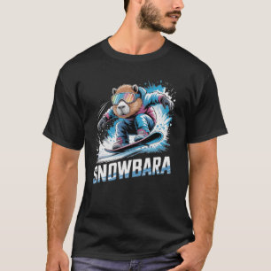 Camiseta Snowboard Snowboarding Snowboarder, snowboard niev