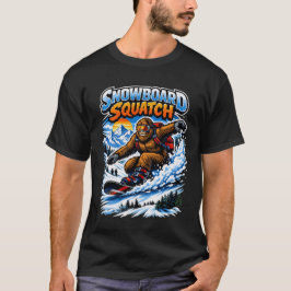 Camiseta Snowboard Squatch – Divertido Bigfoot en Snowboard