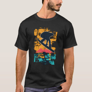 Camiseta Snowboard Vacaciones De Esquí Deportivo De Inviern