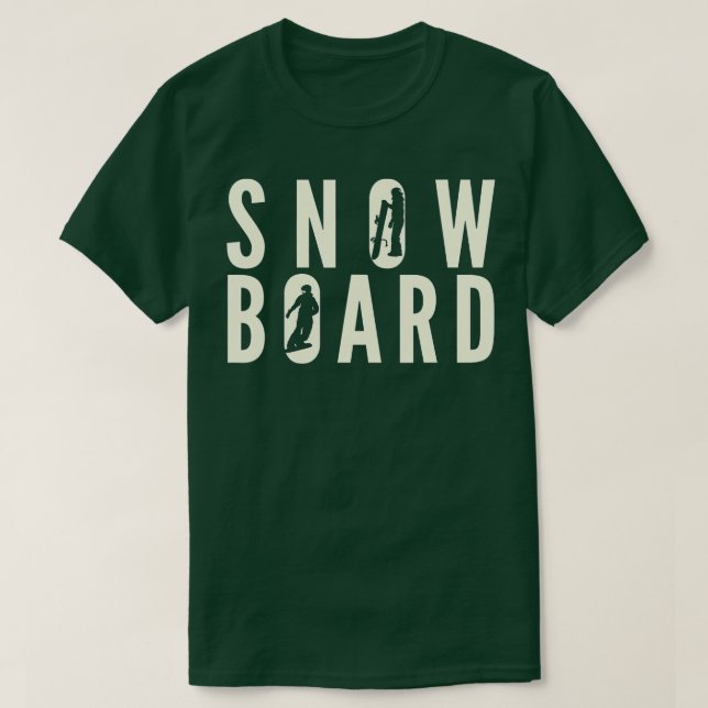 Camiseta Snowboard Vintage (Diseño del anverso)