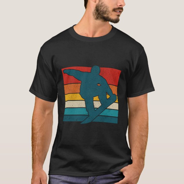 Camiseta Snowboard Vintage Retro Snowboarder G (Anverso)