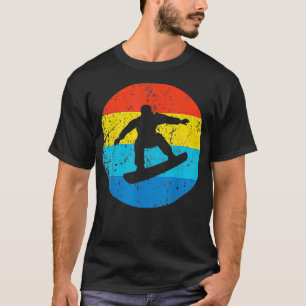 Camiseta Snowboard Vintage Snowboard Estilo Retro de los añ