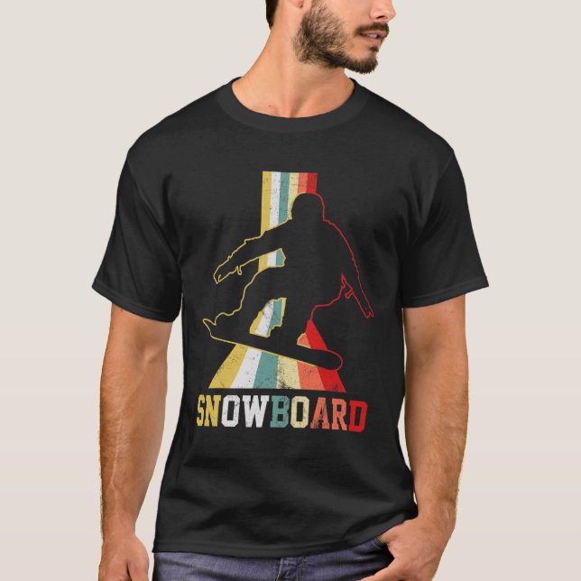 Camiseta Snowboard Vintage Snowboarder (Anverso)