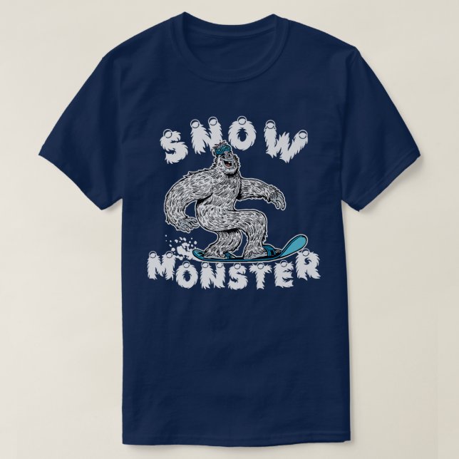 Camiseta Snowboard Yeti (Diseño del anverso)