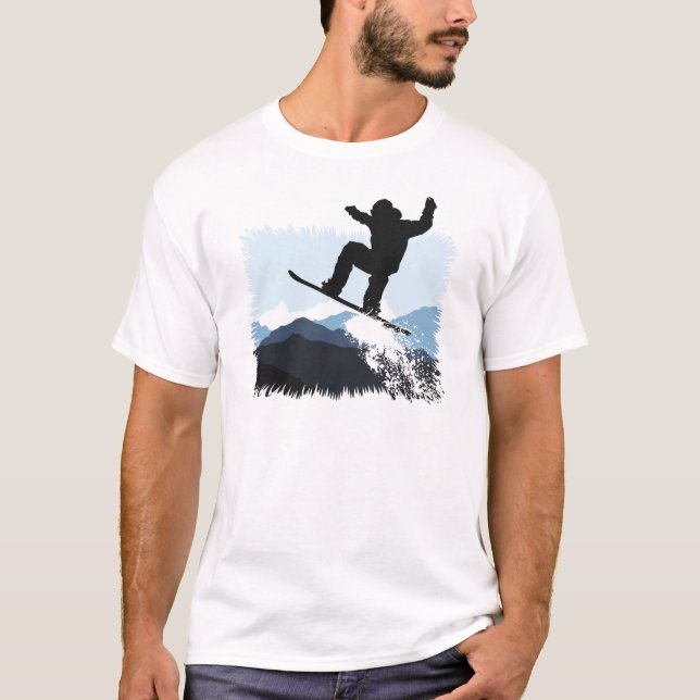 Camiseta Snowboarder Action Jump (Anverso)