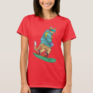Camiseta Snowboarder Cat Snowboard