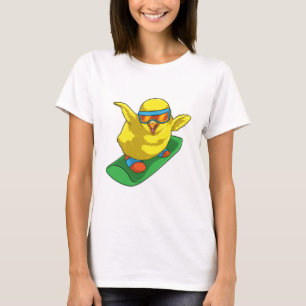 Camiseta Snowboarder Chick