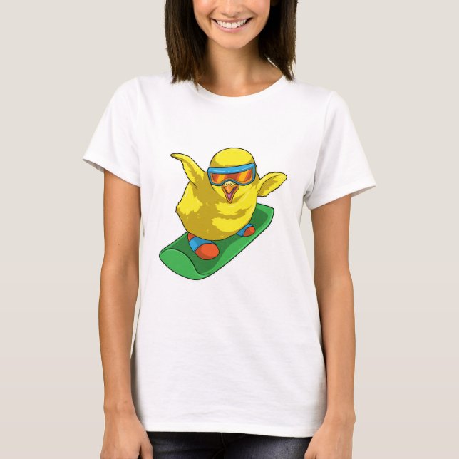 Camiseta Snowboarder Chick (Anverso)