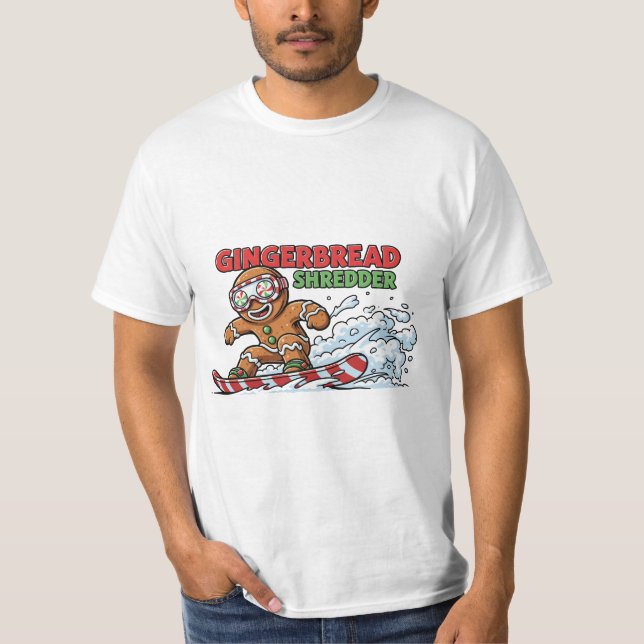 Camiseta Snowboarder de Gingerbread (Anverso)