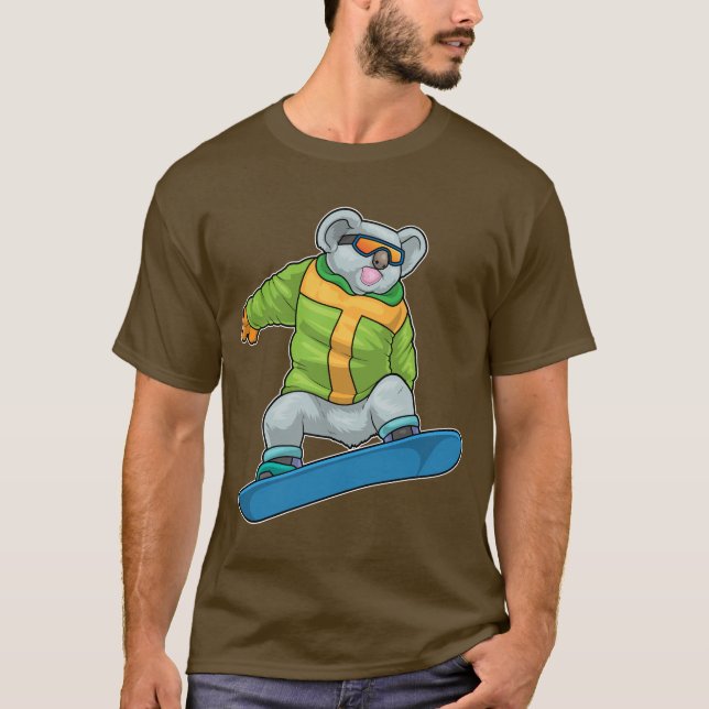 Camiseta Snowboarder de Koala (Anverso)
