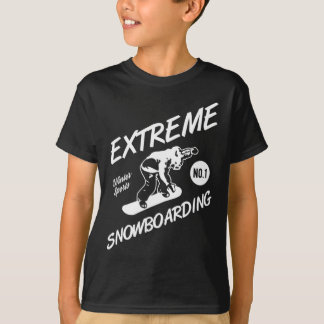 Camiseta Snowboarder Extreme Snowboarding Sno Deportes De I