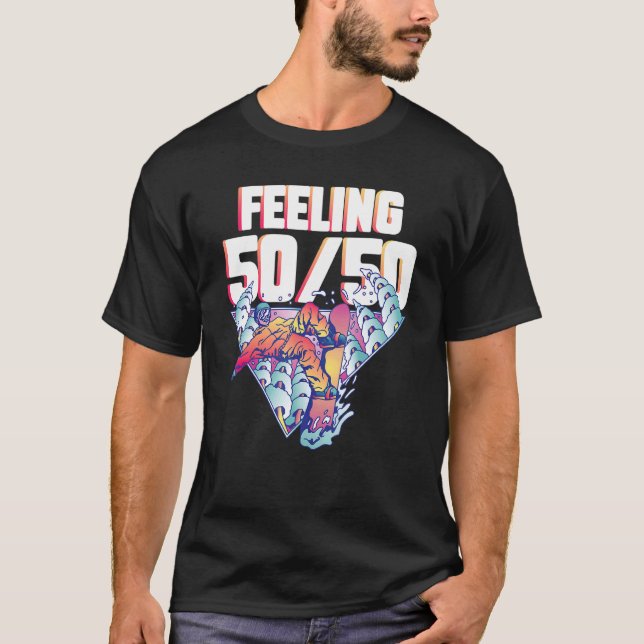 Camiseta Snowboarder Feeling 5050 Ski Resort Snowboard (Anverso)