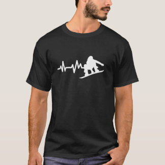 Camiseta Snowboarder Latido del Corazón Snowboarder