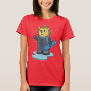 Camiseta Snowboarder Lion