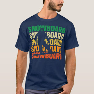 Camiseta Snowboarder Retro Snowboard Snowboard