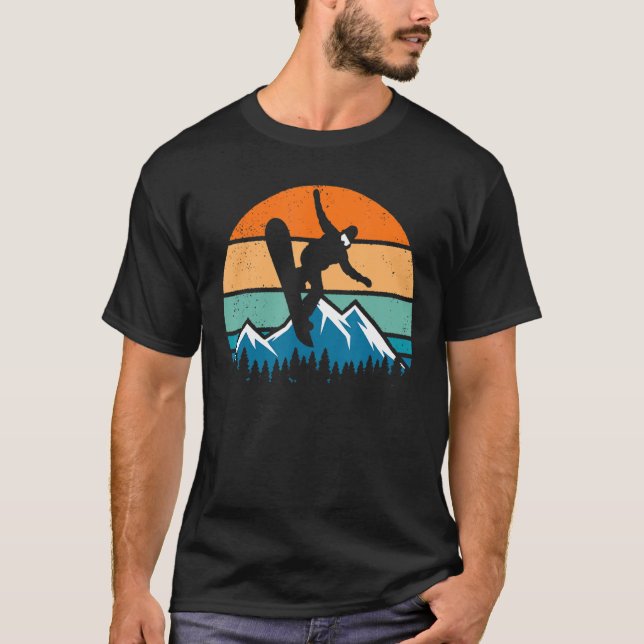 Camiseta Snowboarder Retro Snowboarder (Anverso)