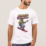 Camiseta Snowboarder shredding the mountain<br><div class="desc">Snowboarder shredding the mountain</div>