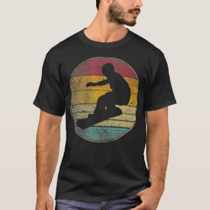 Camiseta Snowboarder Snow Board Retro Skyboard Mountai
