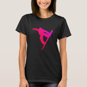 Camiseta Snowboarder Snowboard Hombres deportivos de invier