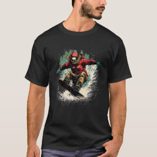 Camiseta Snowboarder Snowboarding Winter Sports Souvenir de