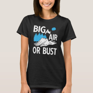 Camiseta Snowboarder Un Viaje De Esquí De Aire Abierto O Bu