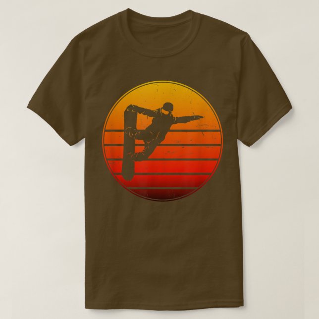 Camiseta Snowboarder Winter Sport Hombres Snowboard (Diseño del anverso)