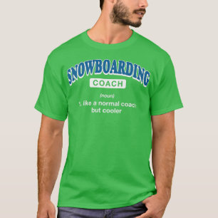 Camiseta Snowboarding Coach Definition Funny Snowboarder Hu