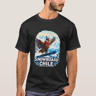 Camiseta Snowboarding Condor in The Mountains of Chile 