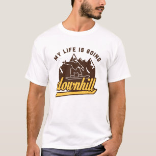 Camiseta Snowboarding de descenso
