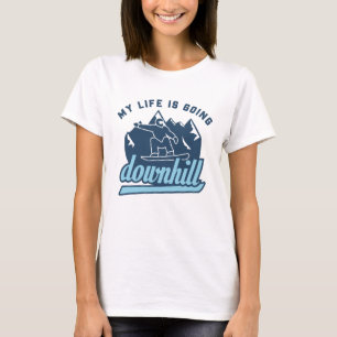 Camiseta Snowboarding de descenso
