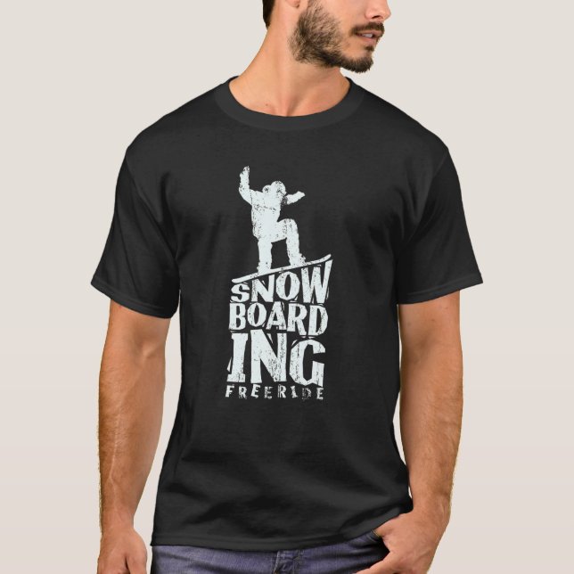 Camiseta Snowboarding Freeride (Anverso)