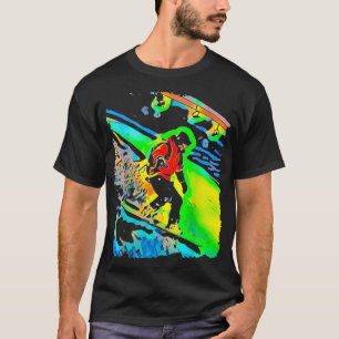 Camiseta Snowboarding Pop Art 