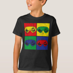 Camiseta Snowboarding Pop Art Sport Snowboard Sno