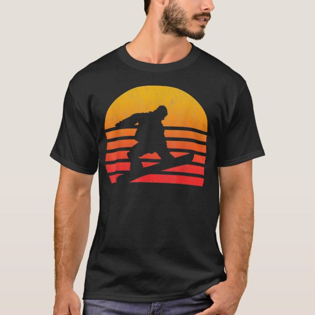 Camiseta Snowboarding Retro Vintage (Anverso)