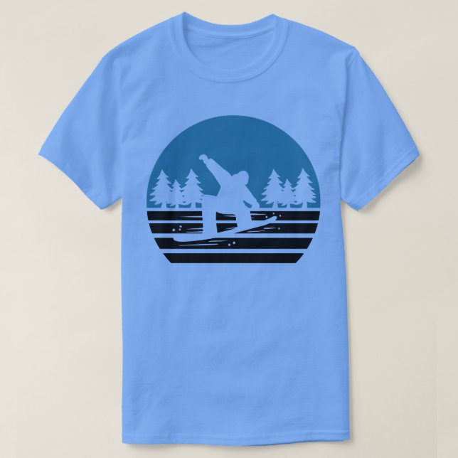 Camiseta Snowboarding Retro Vintage 1 (Diseño del anverso)