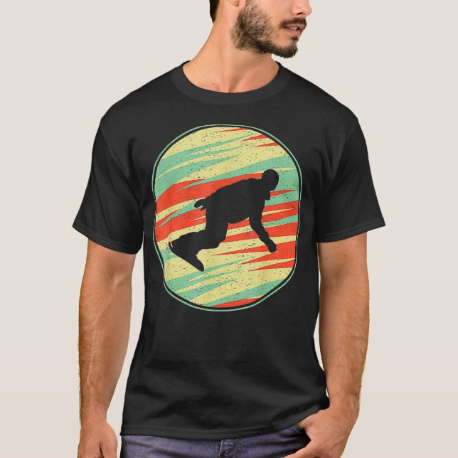 Camiseta Snowboarding Shirt Retro Vintage 70s Silhouette Gi (Anverso)