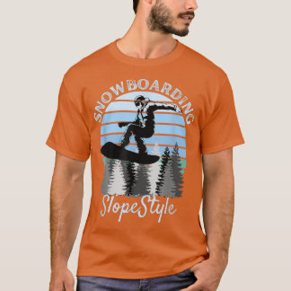 Camiseta Snowboarding SlopeStyle Guay Vintage Blue Sunset