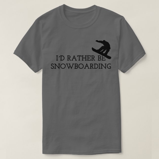 Camiseta Snowboarding Snowboard 1 (Diseño del anverso)