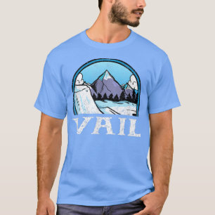 Camiseta Snowboarding Snowboard Skier Skiing Colorado Vail 